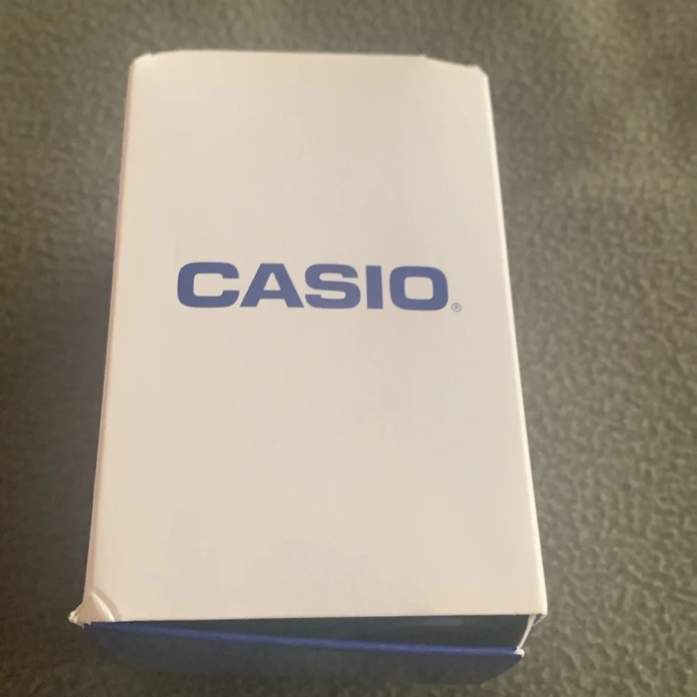NIB Casio men’s watch. Tan & brown. Adjustable Velcro strap. Face approx 1 1/2” - Picture 8 of 11